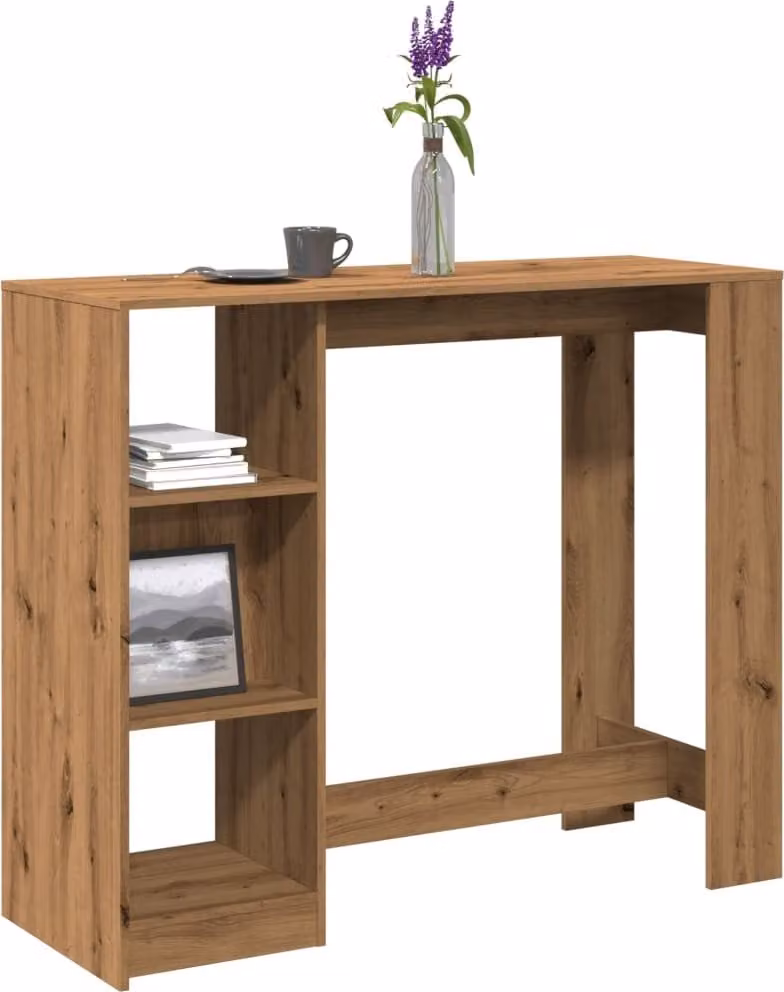 Maison Exclusive - Tavolo da bar con ripiano in rovere Artisan 124x46x103,5 cm Materiale ligneo