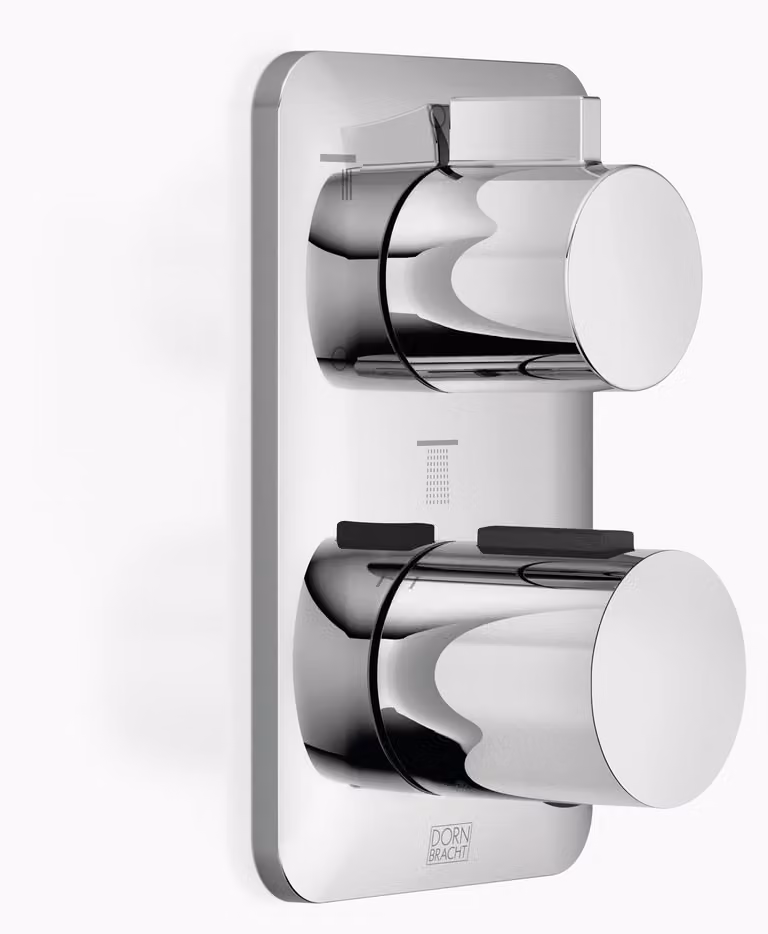 Thermostat encastré LISSÉ de Dornbracht avec régulation de débit à trois voies, 36427845-00, 36427845-00