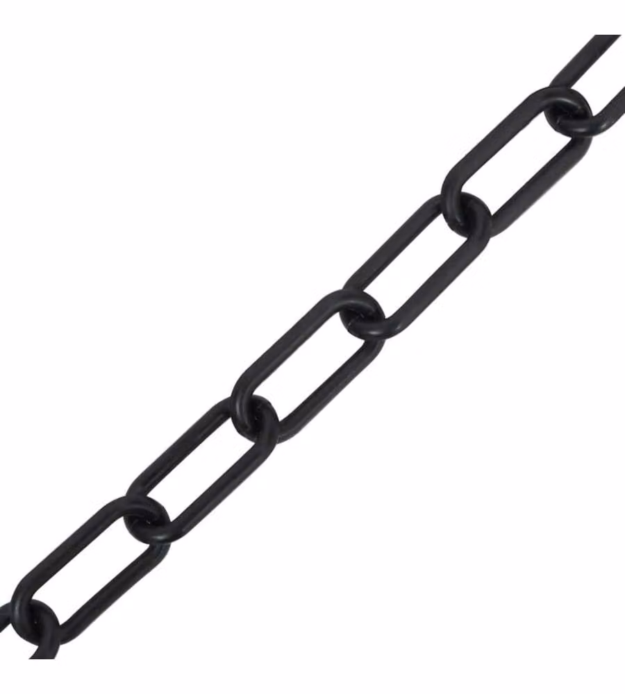 Catena Segnaletica Nera 30 m Ø4 mm in Plastica