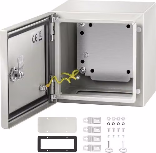 Scatola elettrica in acciaio inossidabile VEVOR NEMA 4X impermeabile e antipolvere IP66 per esterni e interni L/P/H: 20 x 20 x 15 cm