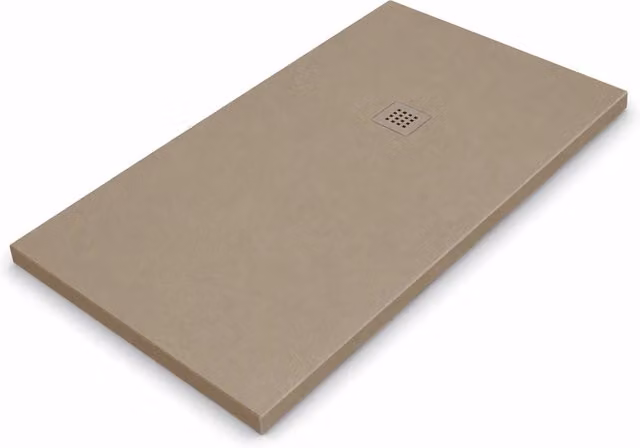Piatto doccia ARDESIA 100x100 cm Cuoio griglia Cuoio