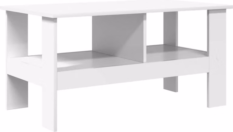 Tavolino da salotto Bianco 90 x 50 x 45 cm Legno multistrato