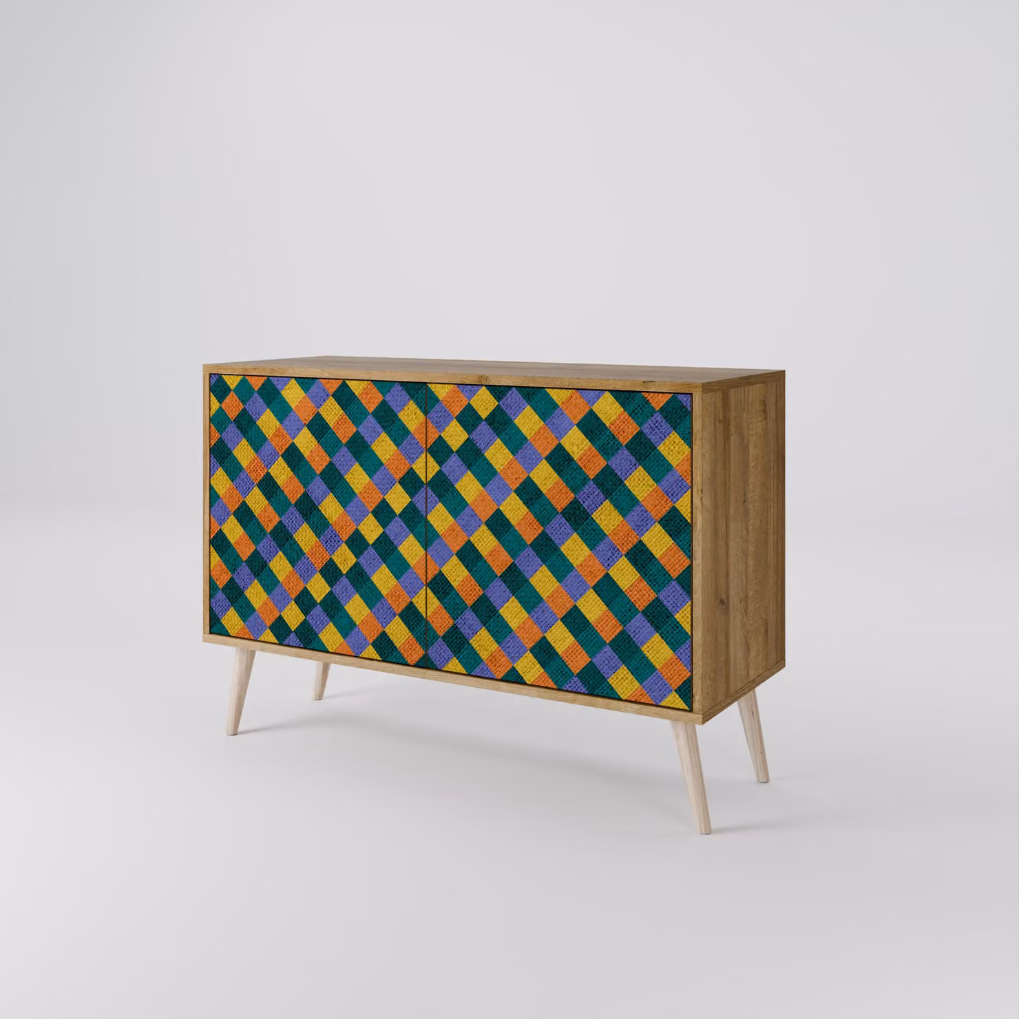 Cassettiera Spacerebels a 2 ante - credenza cassettiera - credenza alta - mobile guardaroba - soggiorno camera da letto - 57,5×111×42 (HxLxP)