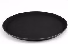 Vassoio antiscivolo rotondo Ilsa in plastica nero Diametro: 35 cm