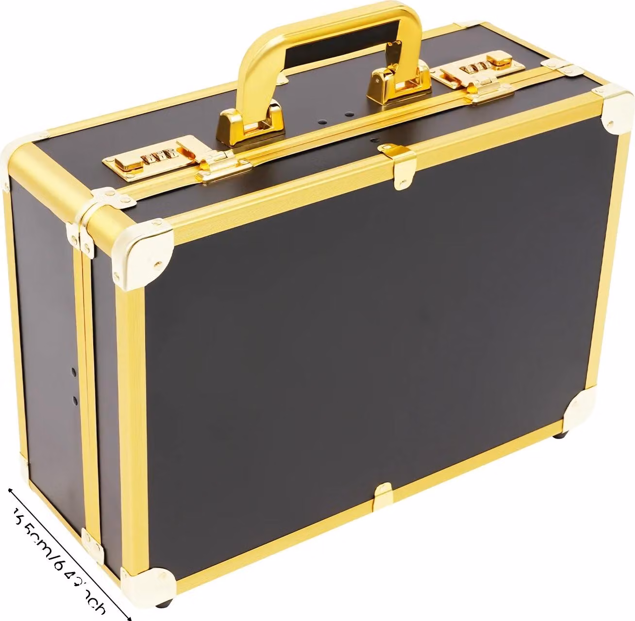 Custodia per trucchi, design portatile, grande capienza, nero