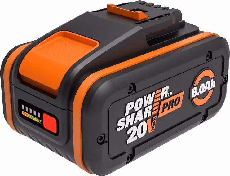 Batteria WORX, 20 V, 8 Ah Wa3648 agli ioni di litio