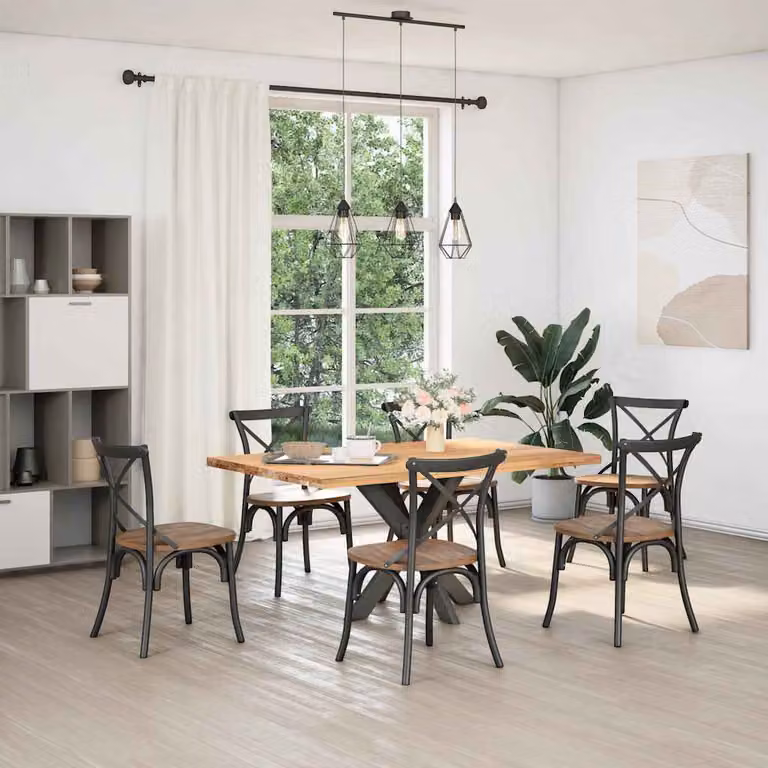 vidaXL Gamba per Tavolo da Pranzo a Ragno Antracite 85x85x(72-73) cm