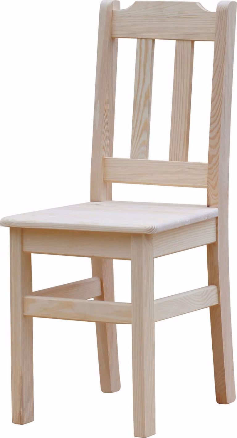 Sedia in legno di pino massiccio non trattato