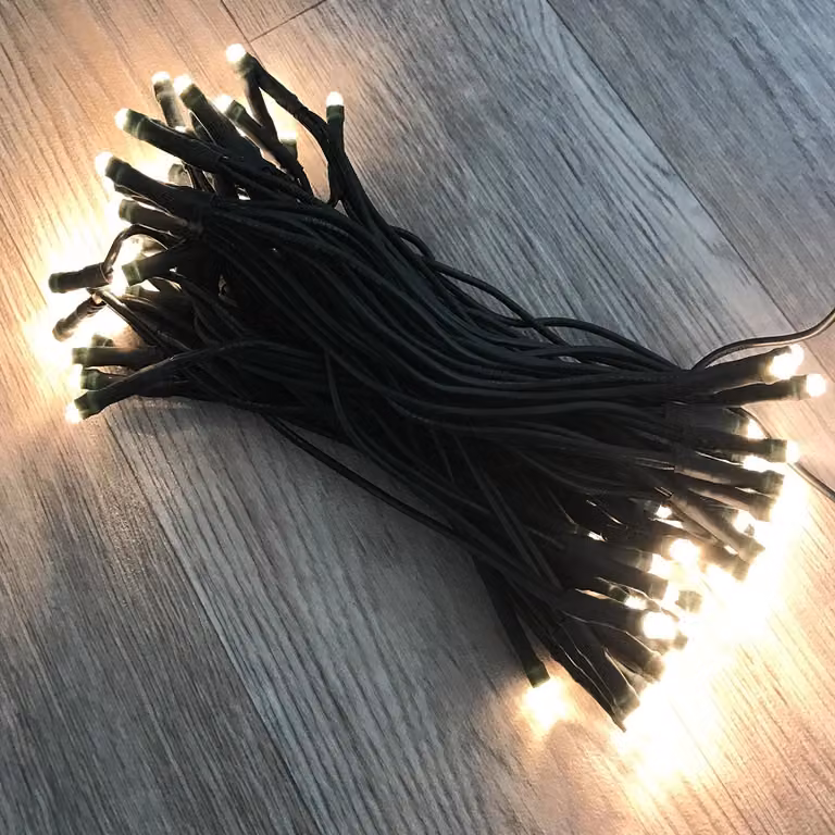 100 LED luci solari da fata bianco caldo