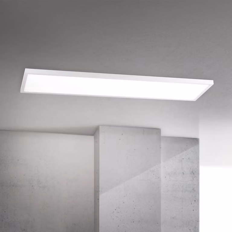 ORION Plafoniera a LED Disc, dimmerabile, Bianco / Opale, Soggiorno / Sala da pranzo, Alluminio, Moderno, Plafoniera LED
