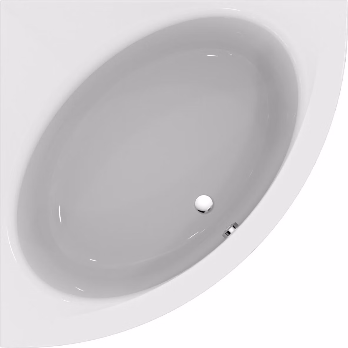 Ideal Standard Connect Air Baignoires d'angle 1400x1400x465mm, Blanc, E125001, E125001