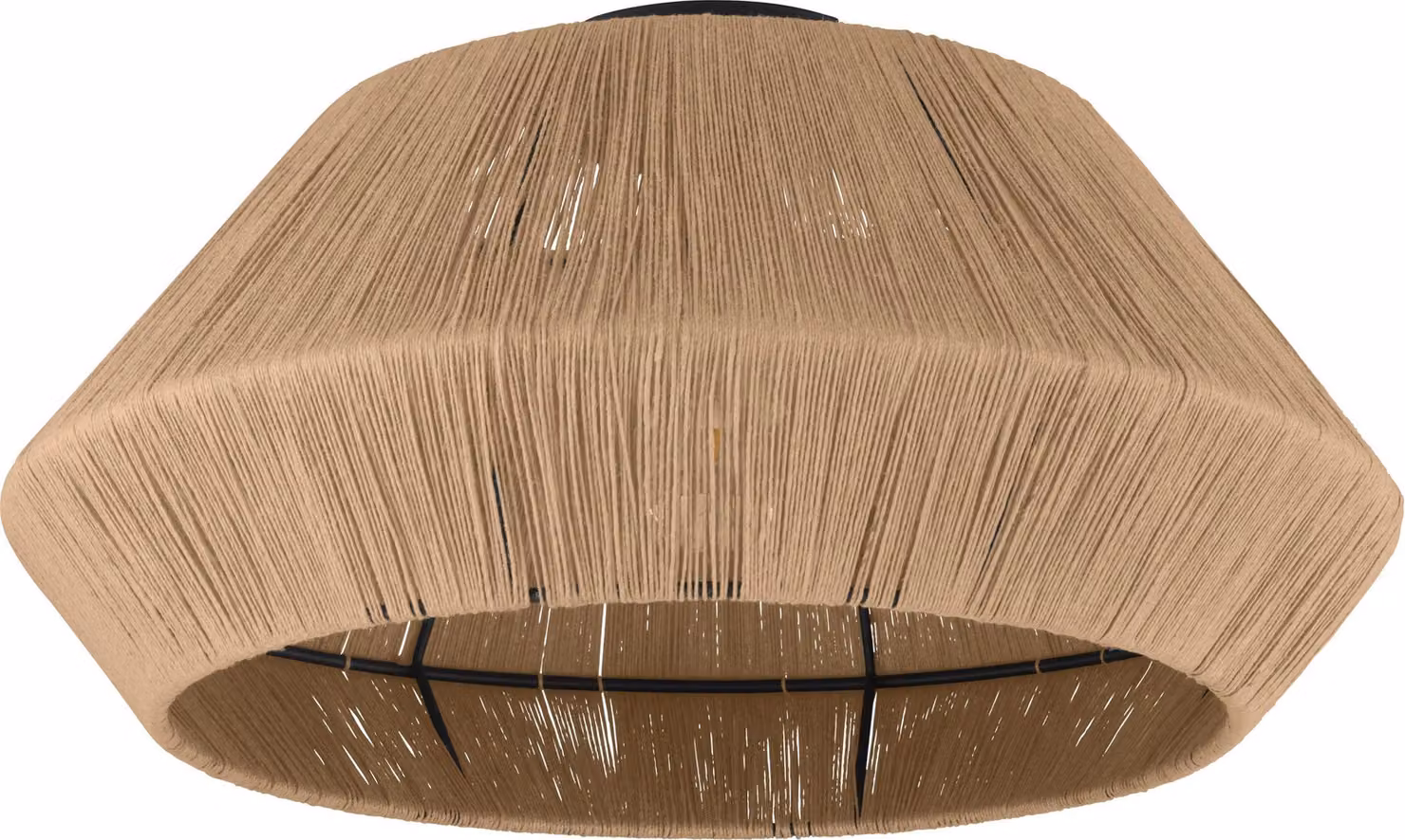 Plafoniera Vintage Alderney Acciaio Nero 1 Luce E27