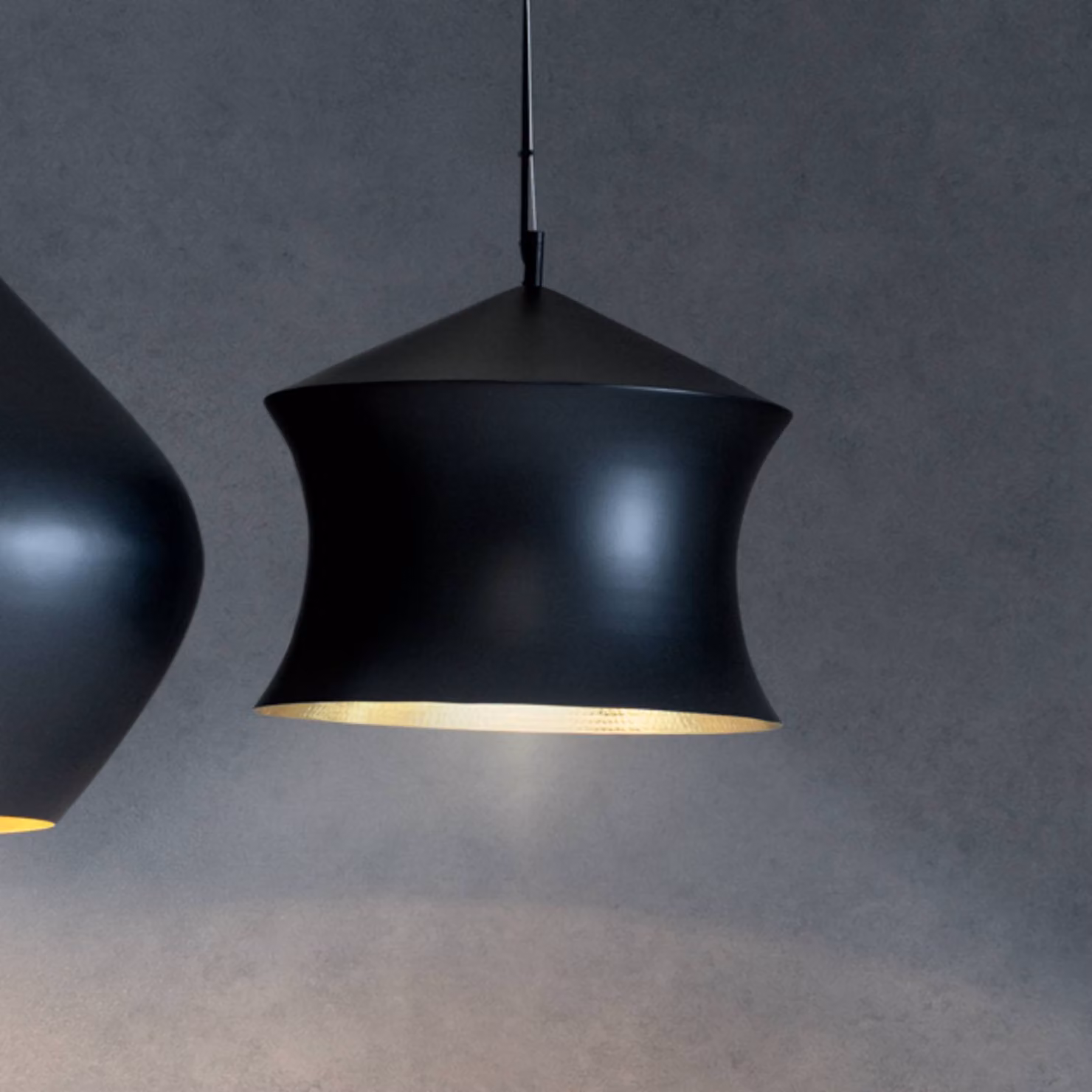 Tom Dixon Lampada a sospensione Beat, dimmerabile, Nero, Soggiorno / Sala da pranzo, Ottone, Design, Lampada a sospensione