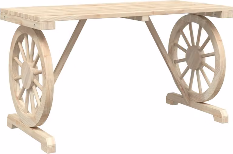 Tavolo da Giardino 115x55x65 cm in Legno Massello di Abete