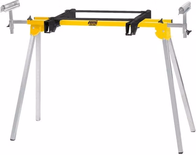 Banco pieghevole Smarty FEMI in acciaio giallo per seghe e troncatrici L/P/H: 125 x 100 x 83,5 cm