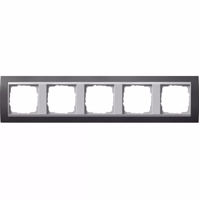 Gira 021581 Cornice di copertura a 5 posti per colore Alluminio Gira Event Antracite