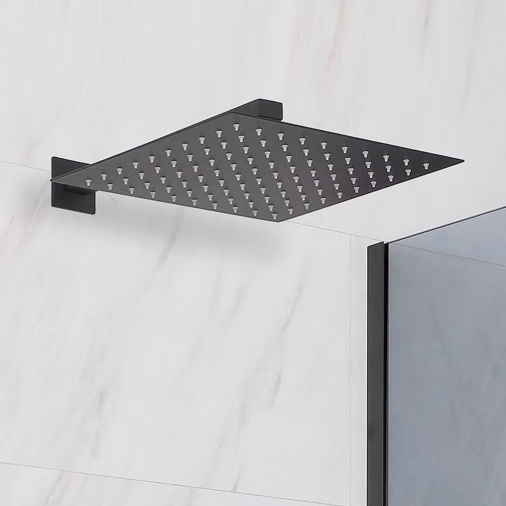 Soffione Doccia Quadrato da 300mm - Nero – Preto