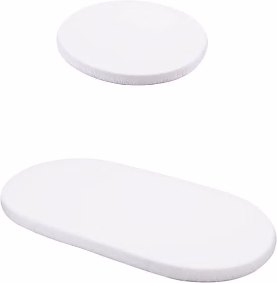 Set di lenzuola per lettino ovoidale - 7-in-1 lettino da camera da letto - Bianco