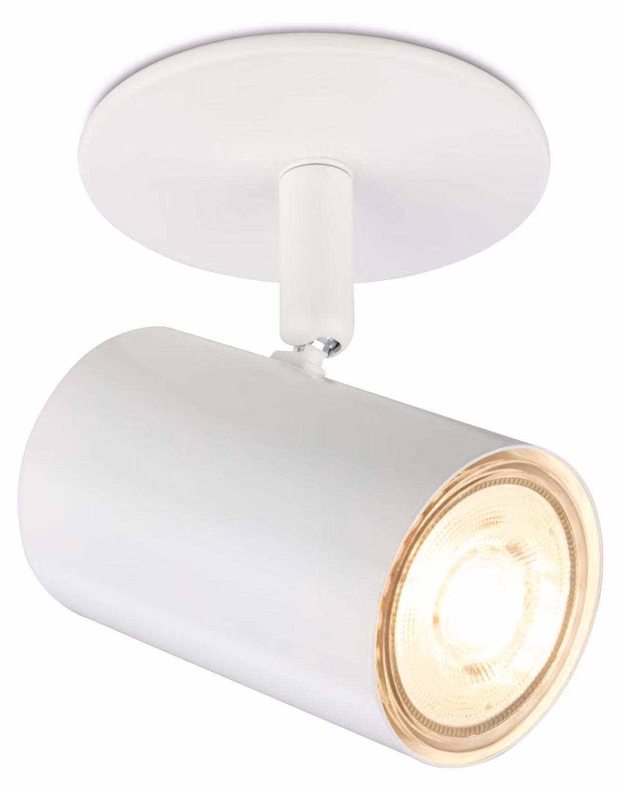 Lampada da soffitto a incasso GU10, montaggio a parete o soffitto, con faretto orientabile