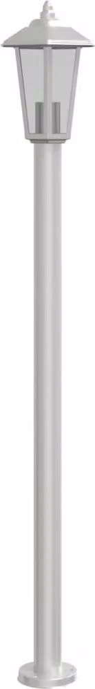 Lampada da Terra per Esterni Argento 120 cm in Acciaio Inox