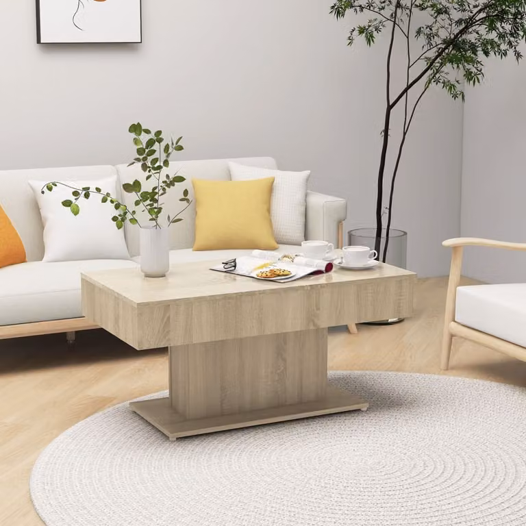 Maison Exclusive - Tavolino Sonoma in rovere 96x50x45 cm Materiale ligneo