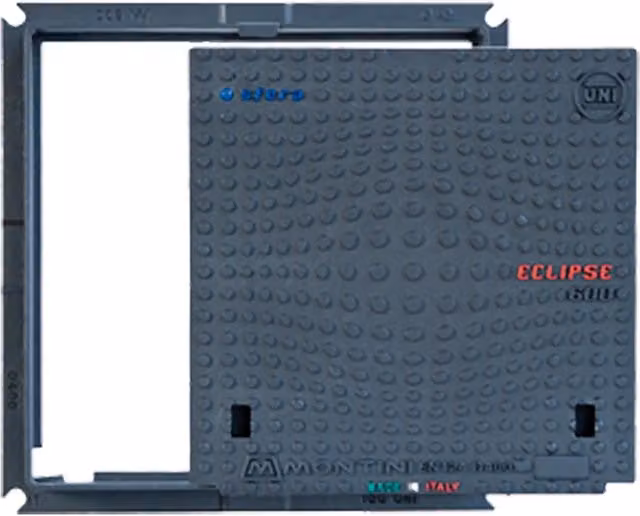 CHIUSINO IN GHISA CLASSE D400 ECLIPSE - 70 x 70 - Kg 58 - MONTINI