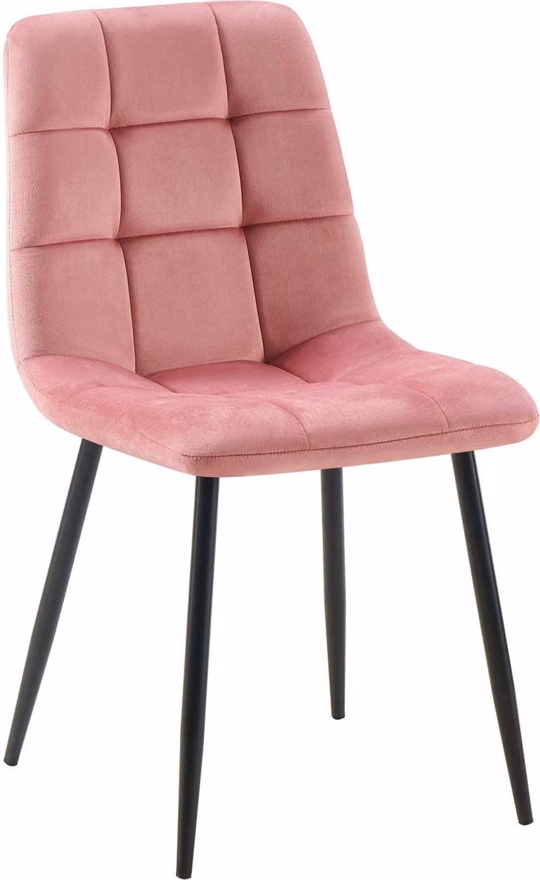 Sedia da pranzo SAMT - seduta in velluto, comfort a bassa manutenzione | Colore: Rose