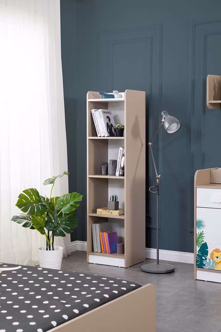 Bücherregal Kinderzimmer Braun Schrank Möbel Modern Holz Design