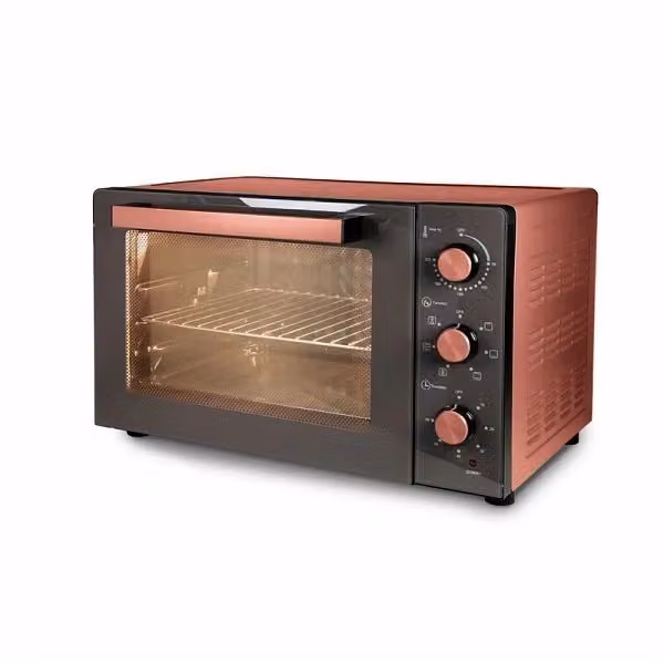 Forno elettrico Tognana Iridea con girarrosto, funzione aria calda e grill, 60 L, 1900 W, disponibile in rosso o verde – 2