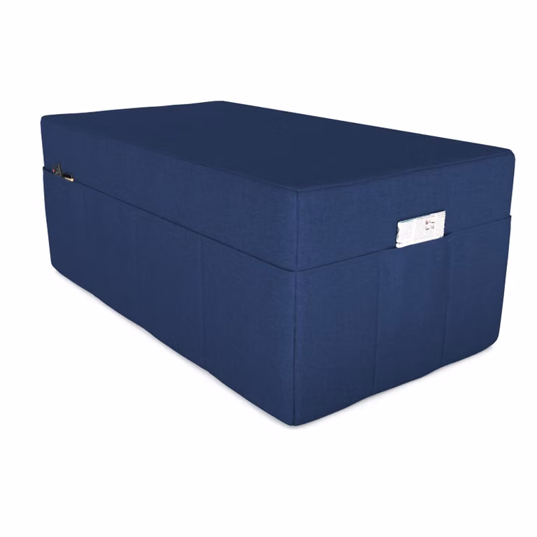 POKAR copertura per materasso pieghevole 3 pezzi materasso pieghevole per ospiti letto da campeggio letto pieghevole, dimensioni: copertura 120 x 195, colore: blu scuro
