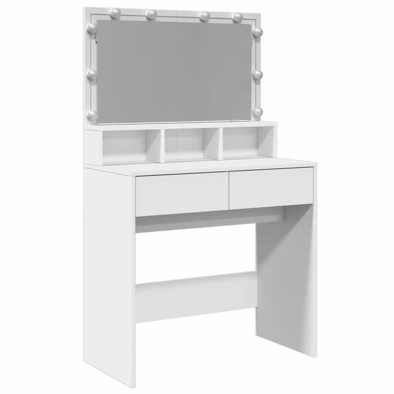 Toeletta con LED Bianca 80x41x134,5 cm