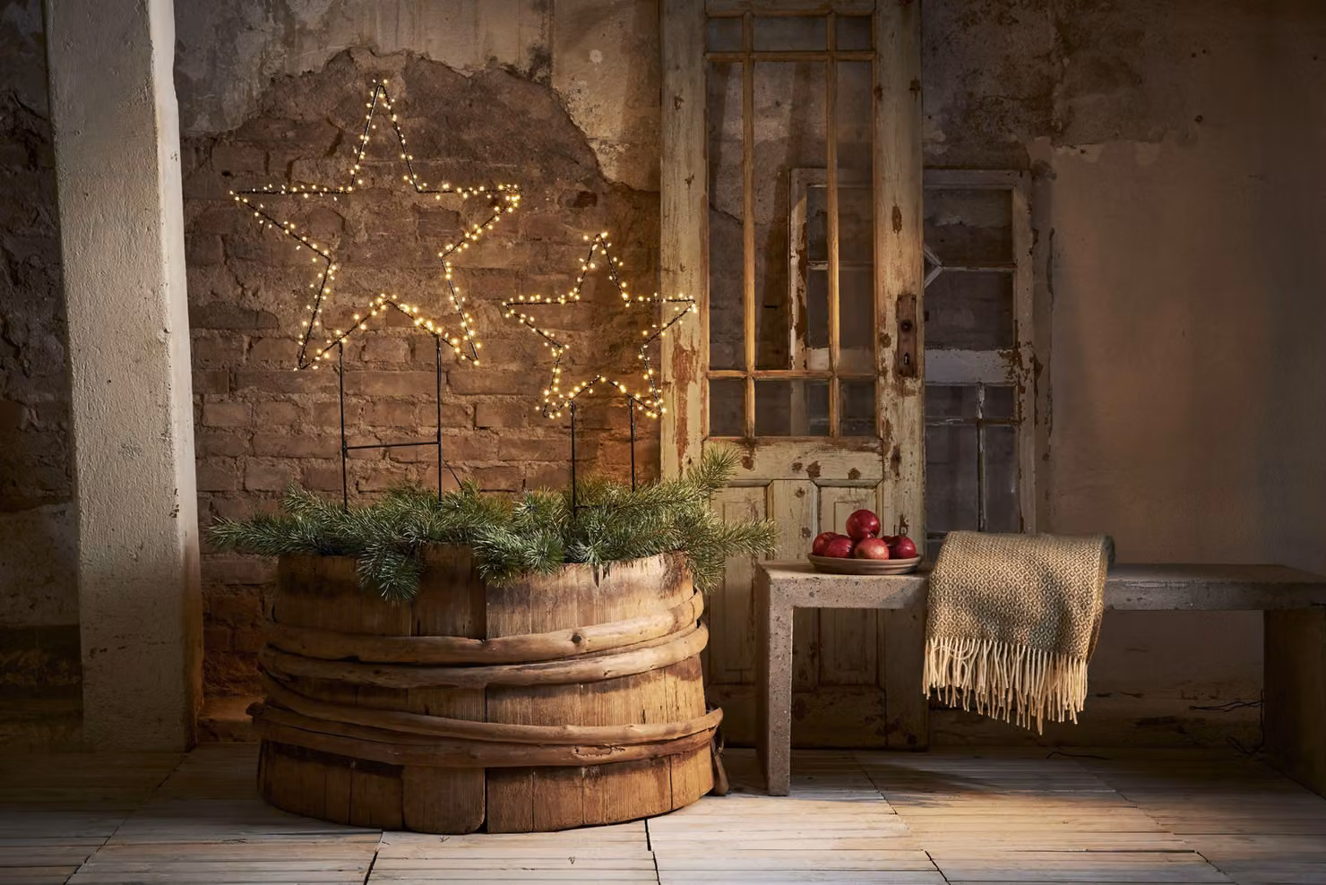 Stella a LED 'Barlumi', 150 LED bianco caldo