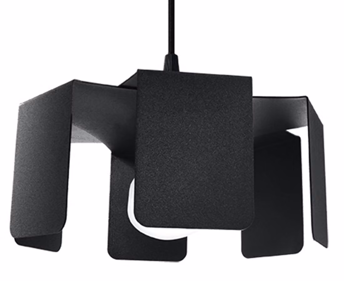 Lampada a sospensione TULIP nero 1xE27 15W acciaio 110x24x24cm Sollux Lighting