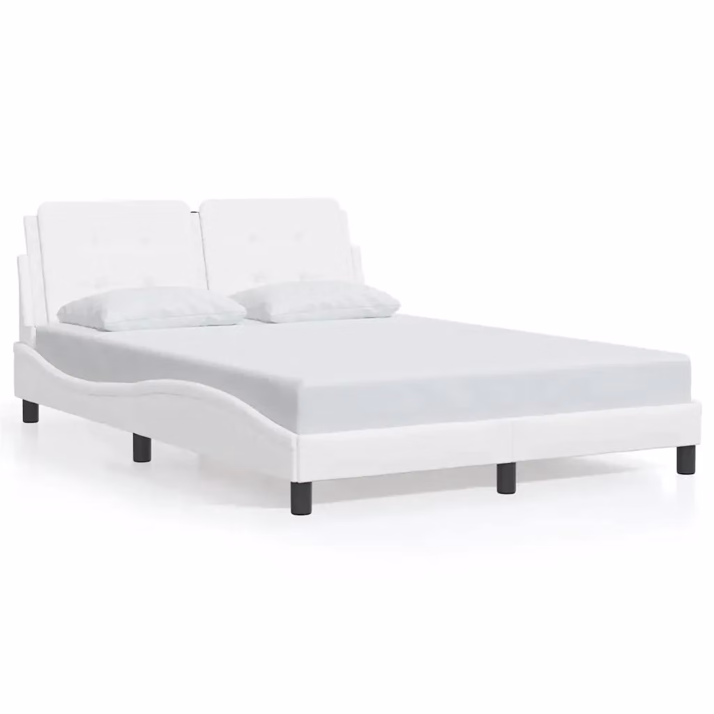 Giroletto senza materasso Zadar vidaXL in similpelle bianco L/P/H: 140 x 190 cm – 2