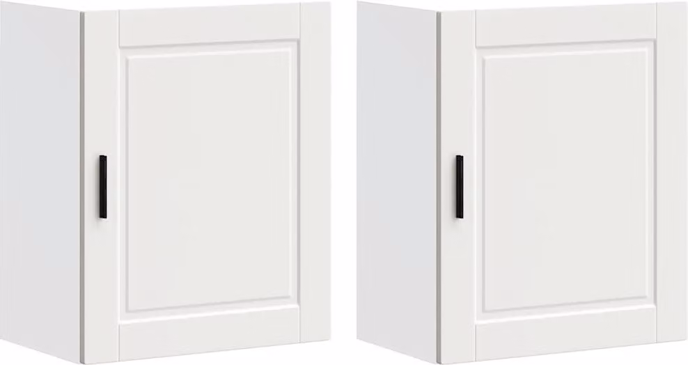 Pensili da Cucina 2 pz Porto Bianco in Legno Multistrato