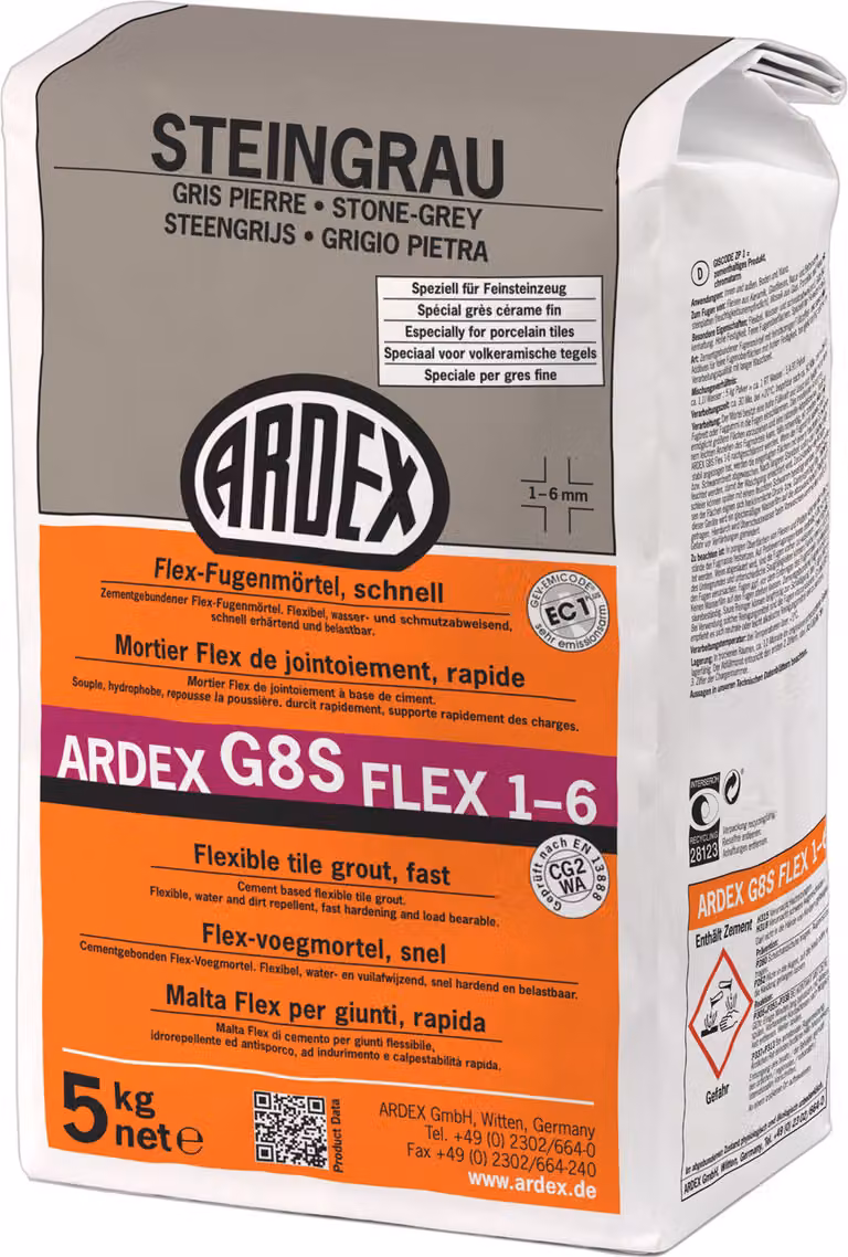 ARDEX G8S Flex-Fugenmörtel Steingrau 5kg Beutel