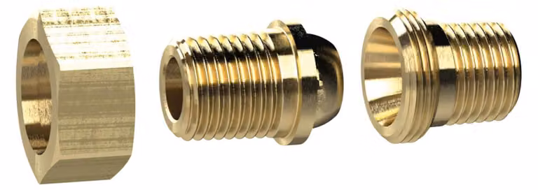 Nipplo Riegler smontabile a doppia filettatura, tenuta conica, R 2 a., R 2 a., MS