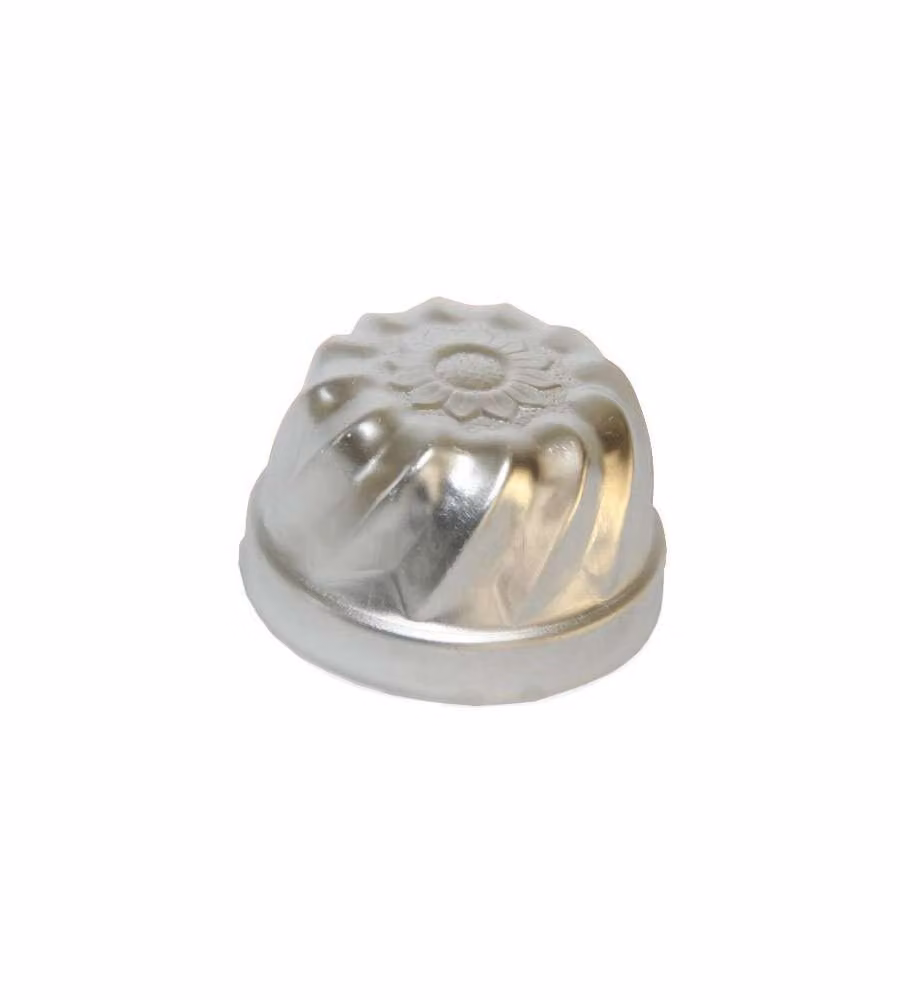 Stampo per budino conico festonato Ottinetti in alluminio argento, diametro 7 cm – 2