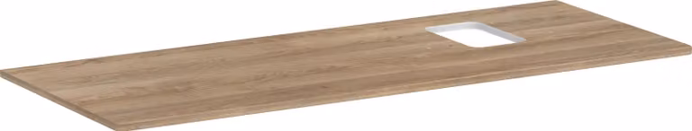 hansgrohe Xelu Q Console avec découpe à droite, 1360x550, pour vasque à poser, avec trou pour robinet, 54124230, 54124230