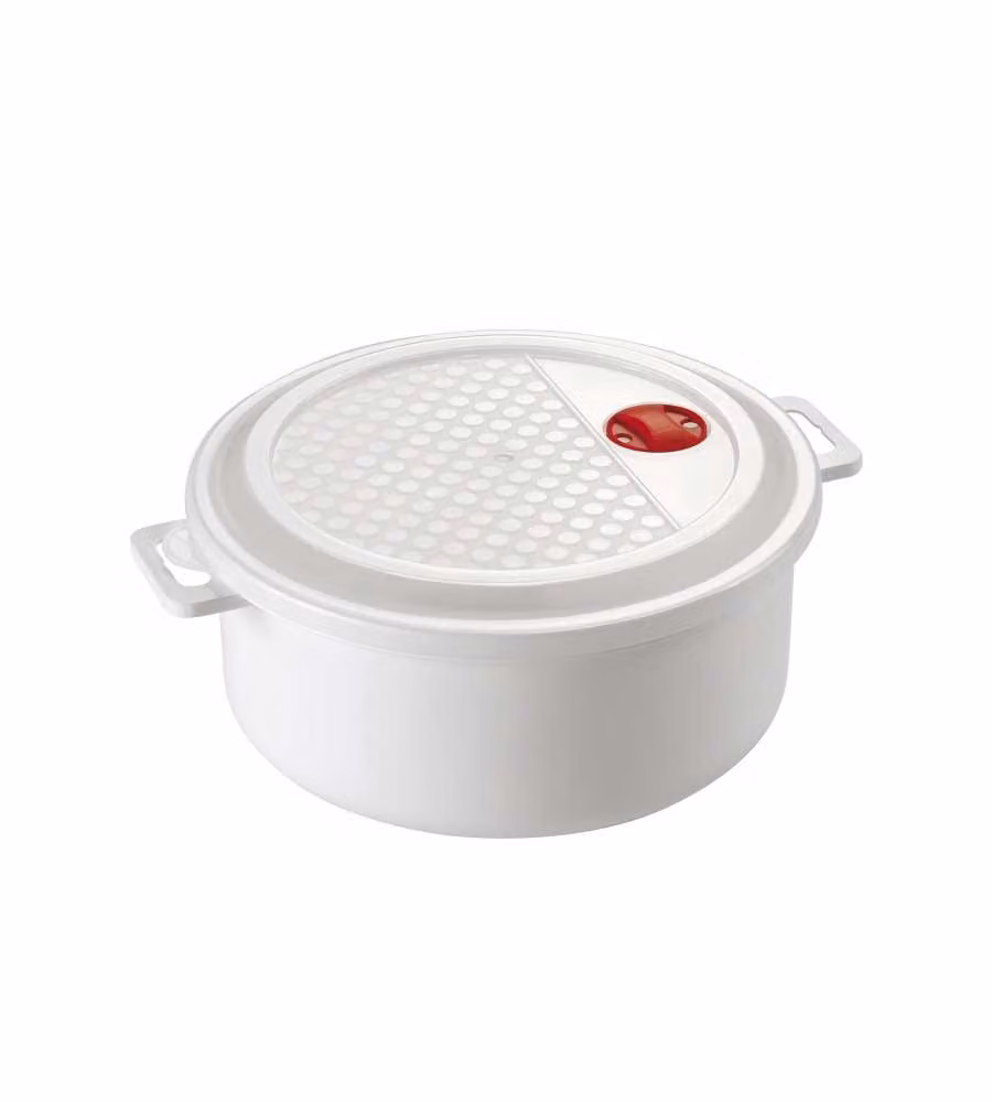 Heidrun Casseruola per Microonde - Bianca - 3 Litri