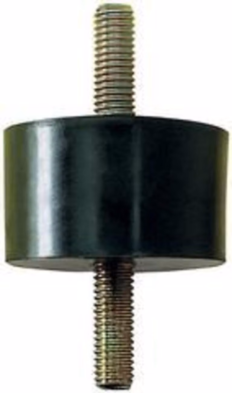 Tampone in gomma-metallo cilindrico tipo A D70xH45mm M10x28 NR55