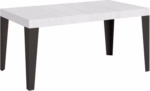 Tavolo allungabile Itamoby Flame Premium bianco frassino con gambe antracite L/P: 120-224 x 90 cm – 1