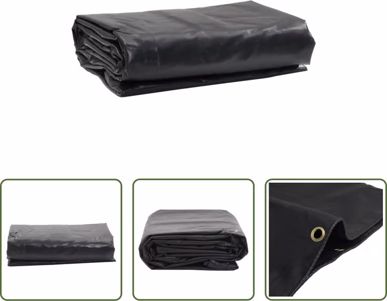 The Living Store Abdeckplane Anthrazit 6x8 m 650 g/m²