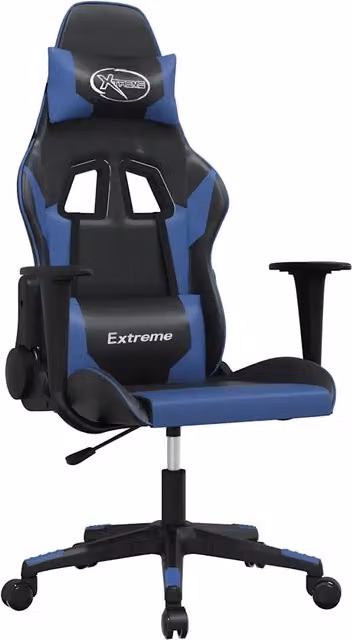 Sedia da Gaming | Sedia da e-sports Nera e Blu in Similpelle