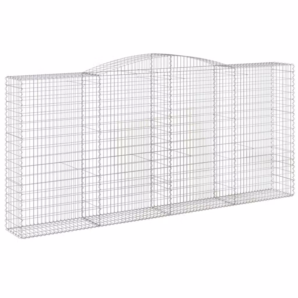 Cesto Gabbione ad Arco 400x50x180/200 cm Ferro Zincato