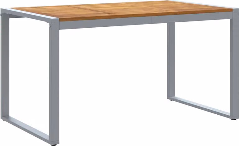 Tavolo da Giardino Grigio 140 x 80 x 75 cm