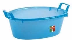 Bacinella ovale con 2 manici Stefanplast Azzurra L: 60 cm, P: 23 cm, H: 23 cm