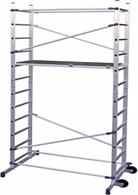 Ponteggio in alluminio Facal Pinna Clic M colore argento L: 56 cm, H: 365 cm