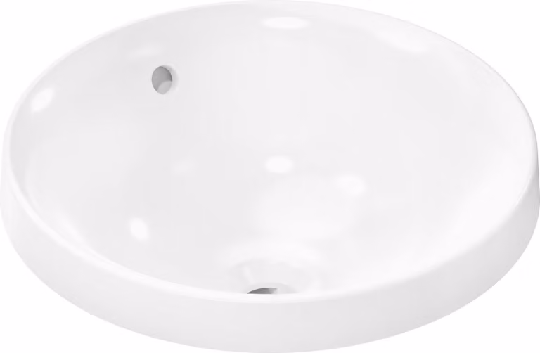 hansgrohe Xuniva S lavabo encastré, Smart Clean, avec trop-plein, sans trou pour robinet, 400x400mm, blanc, 61054450, 61054450