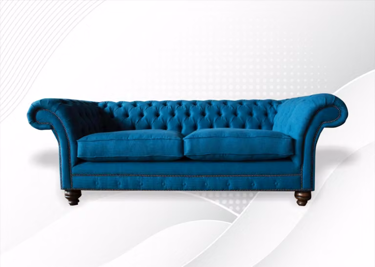 Turkis Polster Sitz Couch 3 Sitz Garnitur Sofa Sofas Couchen Samt Dreisitzer